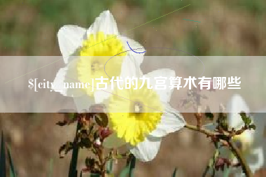 黑龙江古代的九宫算术有哪些