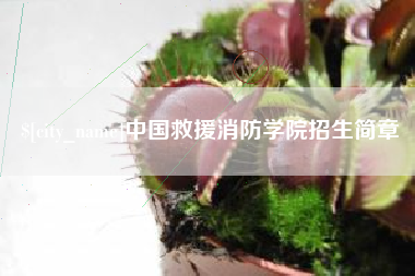 黑龙江中国救援消防学院招生简章