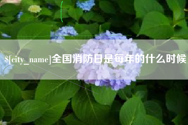 黑龙江全国消防日是每年的什么时候