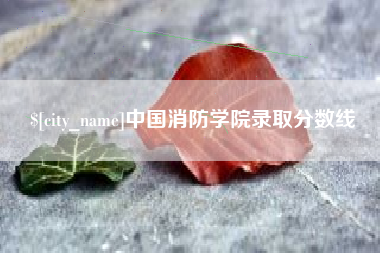 黑龙江中国消防学院录取分数线