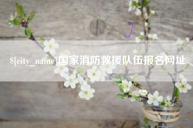 黑龙江国家消防救援队伍报名网址