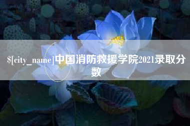 黑龙江中国消防救援学院2021录取分数