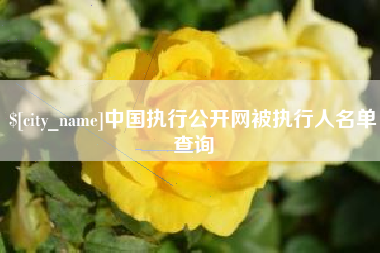 黑龙江中国执行公开网被执行人名单查询