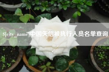 黑龙江中国失信被执行人员名单查询