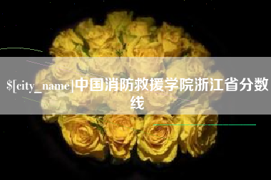 黑龙江中国消防救援学院浙江省分数线