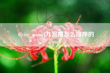 黑龙江九宫格怎么排序的