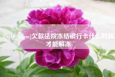黑龙江欠款法院冻结银行卡什么时候才能解冻