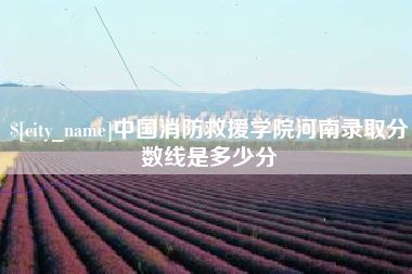 黑龙江中国消防救援学院河南录取分数线是多少分