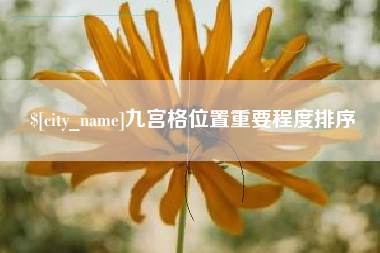 黑龙江九宫格位置重要程度排序
