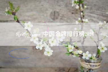黑龙江中国金牌排行榜2024